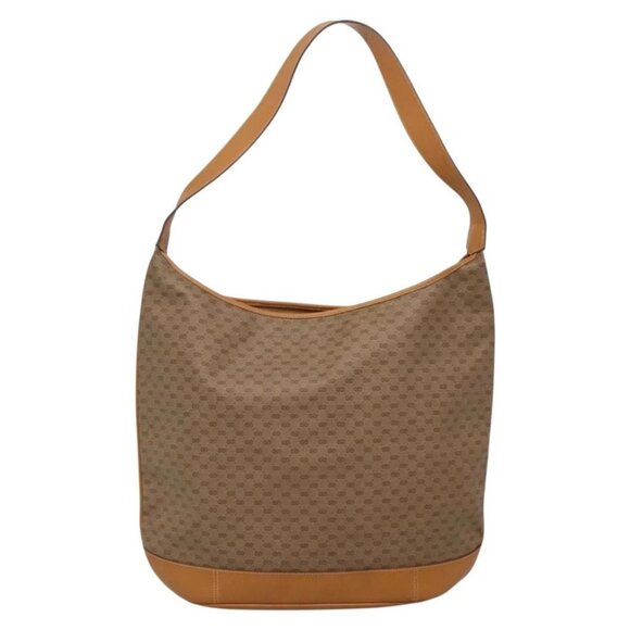 GUCCI Micro GG Supreme Shoulder Bag PVC Beige Gold - Picture 2 of 15